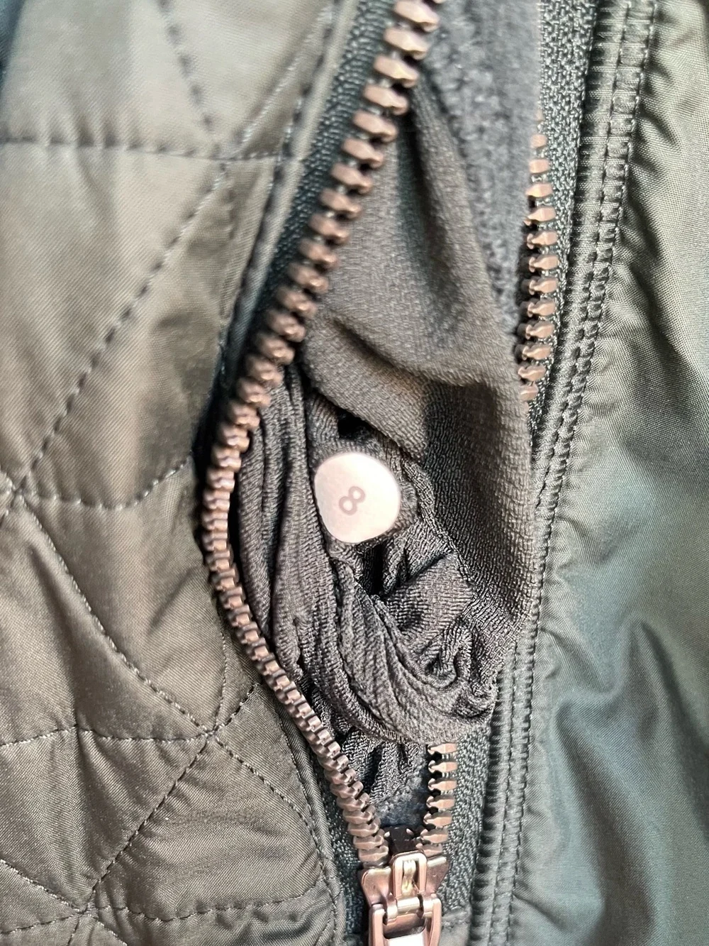 🦄 RARE Lululemon Fleecy Keen Jacket III Dark Fuel / Fuel Green Size 8